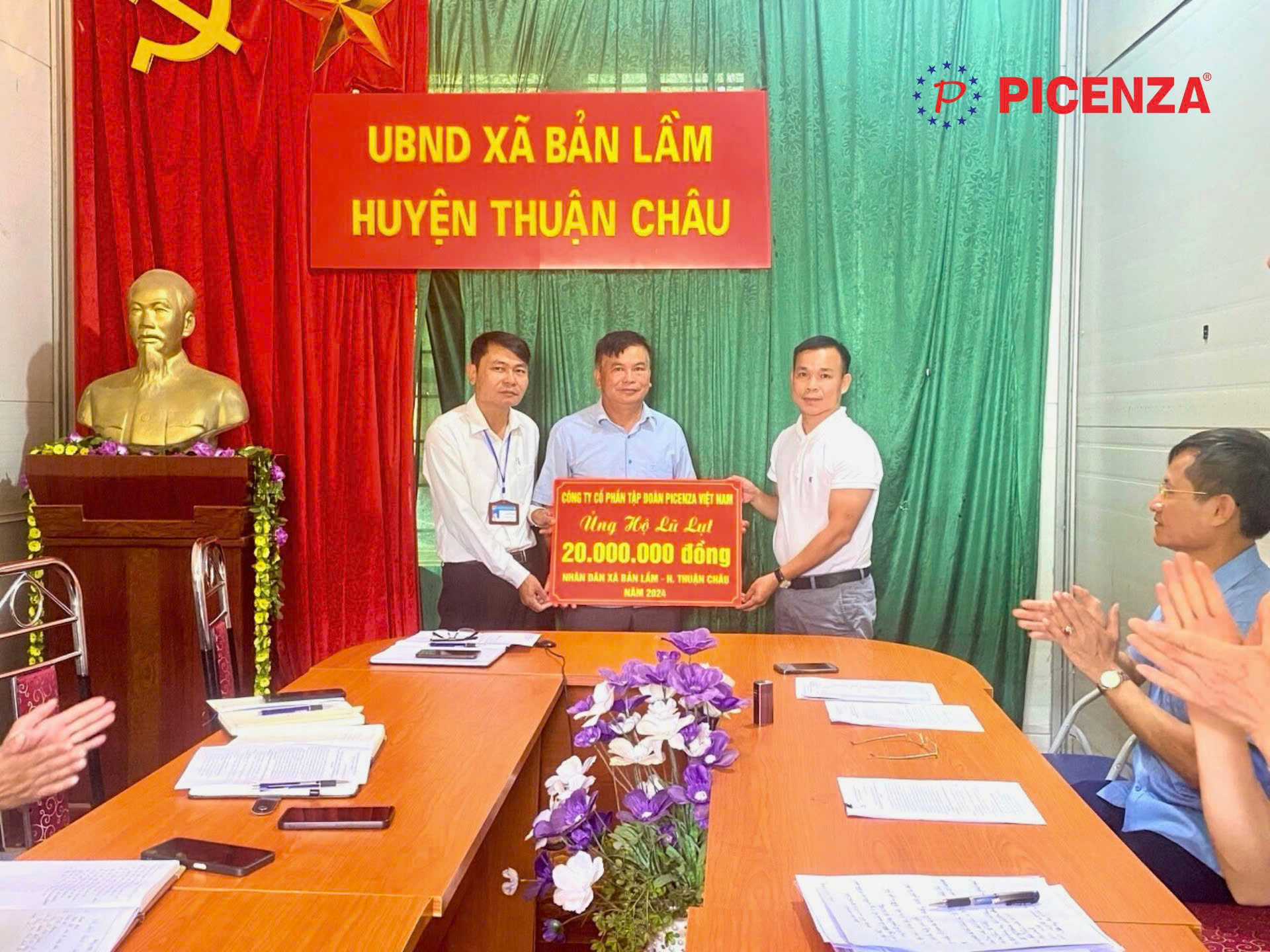 Tập đoàn Picenza Việt Nam chung tay hỗ trợ đồng bào Sơn La khắc phục hậu quả mưa lũ