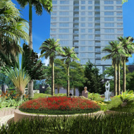 Mô hình “VƯỜN TRONG PHỐ” của dự án Hoàng Cầu Skyline