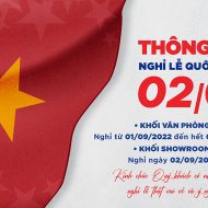 Thông báo nghĩ lễ Quốc khánh 2022