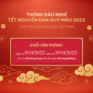 Tập Đoàn Picenza Việt Nam thông báo nghỉ Tết Nguyên Đán 2023