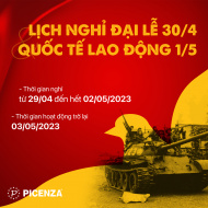 Thông báo nghỉ đại Lễ 30/04 & 01/05 năm 2023